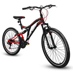 GERONI FXC100 26 Pollici Bicicletta Bici MTB Mountain Bike BIAMMORTIZZATA Cambio 21 Velocita Freni V Brake Rosso 0 GERONI FXC100 26'' Pollici Bicicletta Bici MTB Mountain Bike BIAMMORTIZZATA Cambio 21 Velocita' Freni V-Brake (Rosso)