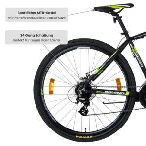 Galano Mountain bike 29 pollici Hardtail MTB Bicicletta Ravan 24 marce Bike 3 colori (nero/verde, 48 cm) 12 Galano Mountain bike 29 pollici Hardtail MTB Bicicletta Ravan 24 marce Bike 3 colori (nero/verde, 48 cm) - immagine 5