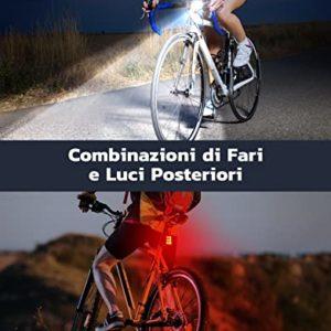 Glangeh Set Luci Bicicletta LED Ultra Sottile, USB Ricaricabile & Impermeabile IP65 Luce Bici Anteriore e Posteriore, 4+6 Modalità di Illuminazione Luci Bici per I'equitazione Notturna, Campeggio 10 Glangeh Set Luci Bicicletta LED Ultra Sottile, USB Ricaricabile & Impermeabile IP65 Luce Bici Anteriore e Posteriore, 4+6 Modalità di Illuminazione Luci Bici per I'equitazione Notturna, Campeggio - immagine 3