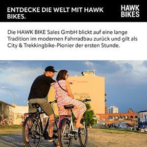 HAWK City Comfort Premium Bicicletta da donna 28 pollici colore nero bicicletta da citta leggera da donna con cambio Shimano a 3 marce e freno sul cerchione 0 0 HAWK City Wave Deluxe Plus con cestello, bicicletta da donna 26 pollici, bicicletta leggera da donna con cambio Shimano a 7 marce e dinamo a mozzo, grigio