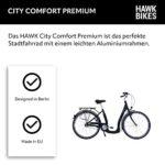 HAWK City Comfort Premium Bicicletta da donna 28 pollici colore nero bicicletta da citta leggera da donna con cambio Shimano a 3 marce e freno sul cerchione 0 3 HAWK City Comfort Premium - Bicicletta da donna, 28 pollici, colore nero, bicicletta da città, leggera da donna, con cambio Shimano a 3 marce e freno sul cerchione