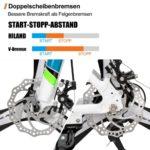 HILAND 26 Pollici Mountain Bike MTB con Telaio in Alluminio Freno a Disco Forcella Ammortizzata 36 Ruote a Raggi per Uomo Donna Ragazzo Ragazza Bicicletta BiancoNero 0 3 HILAND 26 Pollici Mountain Bike MTB con Telaio in Alluminio Freno a Disco Forcella Ammortizzata 3/6 Ruote a Raggi per Uomo Donna Ragazzo Ragazza Bicicletta Bianco/Nero