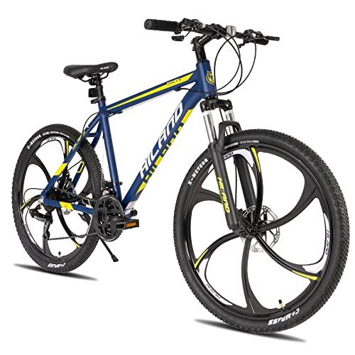 HILAND Mountain Bike MTB 26 pollici con Shimano a 21 marce telaio in alluminio forcella ammortizzata per ragazzi e ragazze blu 6 da uomo 0 Prodotti