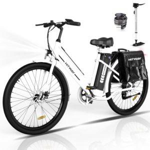 HITWAY Bicicletta Elettrica 26 Bici Elettrica Adulto City E bike con Li Batteria 36V84AhMotore 250WMax 25kmhFino a 35 70kmebike Pedalata AssistitaDonna Uomo 0 HITWAY Bicicletta Elettrica 26” Bici Elettrica Adulto City E-bike con Li-Batteria 36V/8,4Ah,Motore 250W,Max 25km/h,Fino a 35-70km,ebike Pedalata Assistita,Donna Uomo