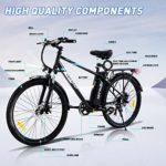 HITWAY Bicicletta Elettrica 26 Bici Elettrica Mountain BikeE Bike City per UomoDonnaMotore 250W 36V 14Ah batteria al litio estraibileShimano 7 marce fino a 45 100 km 0 4 HITWAY Bicicletta Elettrica 26", Bici Elettrica Mountain Bike,E-Bike City per Uomo/Donna,Motore 250W 36V 14Ah batteria al litio estraibile,Shimano 7 marce, fino a 45-100 km