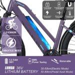 Hyuhome Bicicletta elettrica per adulti da uomo e donna, 27.5″ bicicletta Ebike, 250W 36V 12.5Ah Mountain E-MTB, Shimano 7 velocità, freni a doppio disco per pendolari esterni (viola, 820 L+) 20 Hyuhome Bicicletta elettrica per adulti da uomo e donna 275 bicicletta Ebike 250W 36V 125Ah Mountain E MTB Shimano 7 velocita freni a doppio disco per pendolari esterni viola 820 L 0 3 Hyuhome Bicicletta elettrica per adulti da uomo e donna, 27.5″ bicicletta Ebike, 250W 36V 12.5Ah Mountain E-MTB, Shimano 7 velocità, freni a doppio disco per pendolari esterni (viola, 820 L+)