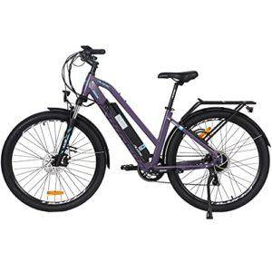 Hyuhome Bicicletta elettrica per adulti da uomo e donna, 27.5″ bicicletta Ebike, 250W 36V 12.5Ah Mountain E-MTB, Shimano 7 velocità, freni a doppio disco per pendolari esterni (viola, 820 L+) 9 Hyuhome Bicicletta elettrica per adulti da uomo e donna 275 bicicletta Ebike 250W 36V 125Ah Mountain E MTB Shimano 7 velocita freni a doppio disco per pendolari esterni viola 820 L 0 Hyuhome Bicicletta elettrica per adulti da uomo e donna, 27.5″ bicicletta Ebike, 250W 36V 12.5Ah Mountain E-MTB, Shimano 7 velocità, freni a doppio disco per pendolari esterni (viola, 820 L+)