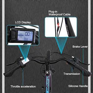 Hyuhome Bicicletta elettrica per adulti da uomo e donna, 27.5″ bicicletta Ebike, 250W 36V 12.5Ah Mountain E-MTB, Shimano 7 velocità, freni a doppio disco per pendolari esterni (viola, 820 L+) 14 Hyuhome Bicicletta elettrica per adulti da uomo e donna, 27.5″ bicicletta Ebike, 250W 36V 12.5Ah Mountain E-MTB, Shimano 7 velocità, freni a doppio disco per pendolari esterni (viola, 820 L+) - immagine 7