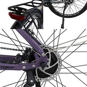 Hyuhome Bicicletta elettrica per adulti da uomo e donna, 27.5″ bicicletta Ebike, 250W 36V 12.5Ah Mountain E-MTB, Shimano 7 velocità, freni a doppio disco per pendolari esterni (viola, 820 L+) 15 Hyuhome Bicicletta elettrica per adulti da uomo e donna, 27.5″ bicicletta Ebike, 250W 36V 12.5Ah Mountain E-MTB, Shimano 7 velocità, freni a doppio disco per pendolari esterni (viola, 820 L+) - immagine 8