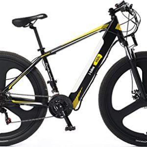 I-Bike, Mountain Mud Unisex Adulto, Nero Bianco Giallo, ‎130 X 80 X 40 Cm, dimensione ruota: 29 pollici