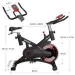 ISE Bicicletta Cyclette Indoor con Volano 13 KG & Resistenza Regolabile, Bici da Fitness Ergonomica con Sensore di Impulso, Porta Celullare, Ruote di Trasporto, Max.120KG, SY-7005-1 16 ISE Bicicletta Cyclette Indoor con Volano 13 KG Resistenza Regolabile Bici da Fitness Ergonomica con Sensore di Impulso Porta Celullare Ruote di Trasporto Max120KG SY 7005 1 0 5 ISE Bicicletta Cyclette Indoor con Volano 13 KG & Resistenza Regolabile, Bici da Fitness Ergonomica con Sensore di Impulso, Porta Celullare, Ruote di Trasporto, Max.120KG, SY-7005-1