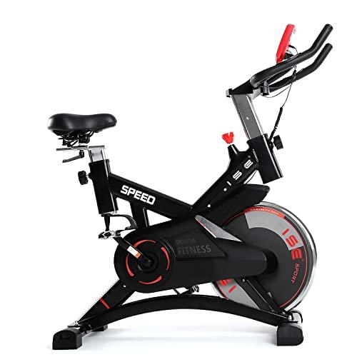 ISE Bicicletta Cyclette Indoor con Volano 13 KG Resistenza Regolabile Bici da Fitness Ergonomica con Sensore di Impulso Porta Celullare Ruote di Trasporto Max120KG SY 7005 1 0 Prodotti