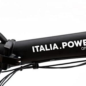 Italia Power off Grid, E-Bike Quark 20", Bicicletta Elettrica Fat, Unisex, Adulto, Pieghevole, Nera, Medium - immagine 5