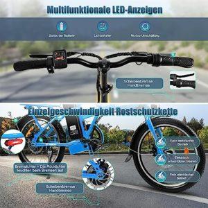 K KAISDA Bicicletta Elettrica Pieghevole 20 Pollici K7S Commute E-bike con Batteria da 36V 12,5 Ah Leggera Elettrica Pieghevole per Anziani e Ragazze(in Acciaio al Carbonio di Alta Qualità) 15 K KAISDA Bicicletta Elettrica Pieghevole 20 Pollici K7S Commute E-bike con Batteria da 36V 12,5 Ah Leggera Elettrica Pieghevole per Anziani e Ragazze(in Acciaio al Carbonio di Alta Qualità) - immagine 8