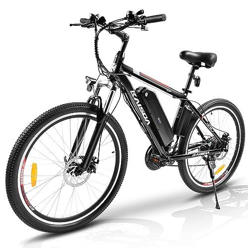 KAISDA Bicicletta Elettrica K26M 26Mountain Bike Elettrica per UomoDonnaCon Batteria rimovibile da 36 V125 AhCambio Shimano 21 Velocita E Mountain Bike fino a 40 75 KM 0 KAISDA Bicicletta Elettrica K26M 26",Mountain Bike Elettrica per Uomo/Donna,Con Batteria rimovibile da 36 V/12.5 Ah,Cambio Shimano - 21 Velocità, E-Mountain Bike fino a 40-75 KM