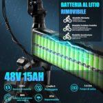 KAISDA Bicicletta Elettrica PieghevoleBici Elettrica 2040 Fat Tire Bicicletta Elettrica da 48V 15Ah Batteria RimovibileCambio Shimano a 7 VelocitaAppDisplay LCD da per Ogni TerrenoNeroBlu 0 1 KAISDA Bicicletta Elettrica Pieghevole,Bici Elettrica 20"×4.0" Fat Tire Bicicletta Elettrica da 48V 15Ah Batteria Rimovibile,Cambio Shimano a 7 Velocità,App,Display LCD da per Ogni Terreno,Nero&Blu