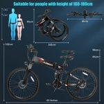 KAISDA K1 Bicicletta Elettrica Pieghevole da 26 Pollici con Batteria Rimovibile 48V 10.4AH con Fari Super Luminosi Mountain Bike Elettrica Shimano 21 Velocità con Strumento LCD (White) 17 KAISDA K1 Bicicletta Elettrica Pieghevole da 26 Pollici con Batteria Rimovibile 48V 104AH con Fari Super Luminosi Mountain Bike Elettrica Shimano 21 Velocita con Strumento LCD White 0 0 KAISDA K1 Bicicletta Elettrica Pieghevole da 26 Pollici con Batteria Rimovibile 48V 10.4AH con Fari Super Luminosi Mountain Bike Elettrica Shimano 21 Velocità con Strumento LCD (White)