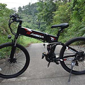 KAISDA K1 Bicicletta Elettrica Pieghevole da 26 Pollici con Batteria Rimovibile 48V 10.4AH con Fari Super Luminosi Mountain Bike Elettrica Shimano 21 Velocità con Strumento LCD (White) 11 KAISDA K1 Bicicletta Elettrica Pieghevole da 26 Pollici con Batteria Rimovibile 48V 10.4AH con Fari Super Luminosi Mountain Bike Elettrica Shimano 21 Velocità con Strumento LCD (White) - immagine 4