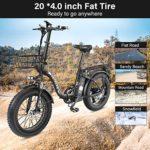 KETELES Fat Bike Bicicletta Elettrica Pieghevole, 20" Bici Elettrice con Pedalata Assistita, City Bike con 48V/18A Batteria Rimovibile, Hydraulic Disc Brake,per Uomo Donna 20 KETELES Fat Bike Bicicletta Elettrica Pieghevole 20 Bici Elettrice con Pedalata Assistita City Bike con 48V18A Batteria Rimovibile Hydraulic Disc Brakeper Uomo Donna 0 3 KETELES Fat Bike Bicicletta Elettrica Pieghevole, 20" Bici Elettrice con Pedalata Assistita, City Bike con 48V/18A Batteria Rimovibile, Hydraulic Disc Brake,per Uomo Donna