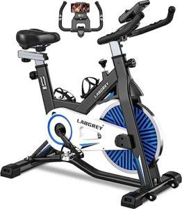 LABGREY Cyclette Professionale Bicicletta ad attrito Indoor da Camera con Schermo LCD e Portabicchieri Volano 15kg per Fitness ed Esercizio a Casa Blu 0 LABGREY Cyclette Professionale, Bicicletta ad attrito Indoor da Camera con Schermo LCD e Portabicchieri, Volano 15kg, per Fitness ed Esercizio a Casa (Blu)