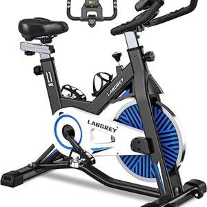 LABGREY Cyclette Professionale Bicicletta ad attrito Indoor da Camera con Schermo LCD e Portabicchieri Volano 15kg per Fitness ed Esercizio a Casa Blu 0 LABGREY Cyclette Professionale, Bicicletta ad attrito Indoor da Camera con Schermo LCD e Portabicchieri, Volano 15kg, per Fitness ed Esercizio a Casa (Blu)