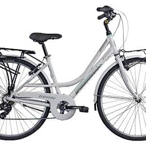 Legnano BELLARIA City Bike Donna Bianco Matt e Grigio Telaio 44 0 Legnano BELLARIA, City Bike Donna, Bianco Matt e Grigio, Telaio 44
