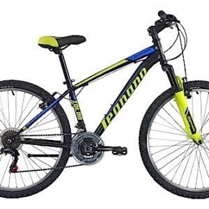 Legnano ZOLDO, MTB 26 Pollici Ragazzo, Nero Matt, Giallo e Blu, 46