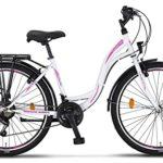 Licorne Bicicletta olandese Stella Bike city bike da 2426 e 28 pollici adatta sia a uomini che a donne con cambio a 21 marce Bambina Donna bianco 26 0 0 Licorne Bicicletta olandese Stella Bike, city bike da 24,26 e 28 pollici, adatta sia a uomini che a donne, con cambio a 21 marce, Bambina Donna, bianco, 26