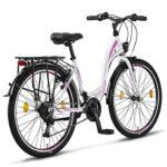 Licorne Bicicletta olandese Stella Bike city bike da 2426 e 28 pollici adatta sia a uomini che a donne con cambio a 21 marce Bambina Donna bianco 26 0 1 Licorne Bicicletta olandese Stella Bike, city bike da 24,26 e 28 pollici, adatta sia a uomini che a donne, con cambio a 21 marce, Bambina Donna, bianco, 26