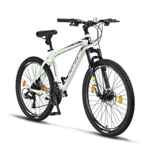 Licorne Bike Mountain bike Diamond in alluminio bicicletta per adolescenti uomini e donne cambio a 21 marce freno a disco forcella anteriore regolabile 26 pollici bianco 0 Biciclette e accessori con spedizione gratuita, ciclismo