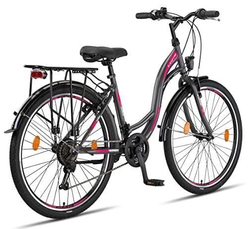 Licorne-Bike-Stella-Premium-City-Bike-da-24-pollici-bicicletta-per-ragazze-ragazzi-uomini-e-donne-cambio-a-21-marce-bicicletta-olandese-antracite-26-pollici-antracite-0-2