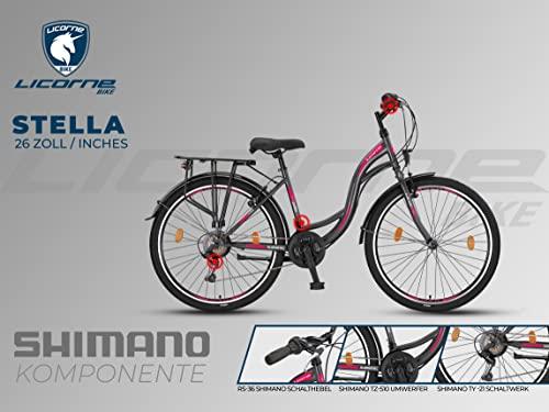 Licorne-Bike-Stella-Premium-City-Bike-da-24-pollici-bicicletta-per-ragazze-ragazzi-uomini-e-donne-cambio-a-21-marce-bicicletta-olandese-antracite-26-pollici-antracite-0-3