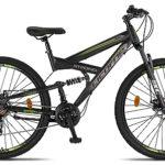 Licorne Bike Strong 2D Premium Mountain Bike Bicicletta per ragazzi ragazze donne e uomini Freno a disco anteriore e posteriore 21 marce Sospensione completa nerolime 2900 0 0 Licorne Bike Strong 2D Premium Mountain Bike Bicicletta per ragazzi, ragazze, donne e uomini – Freno a disco anteriore e posteriore – 21 marce – Sospensione completa (nero/lime, 29.00)