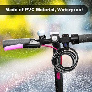 Lucchetto Bici Combinazione,Catena Bicicletta Antifurto 120cm x 12mm Livello di Sicurezza Alto,Lucchetto Bicicletta con Codice Intelligente a 5 Cifre per Bicicletta MTB Monopattino Elettrico - immagine 6