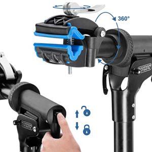 MONZANA® Cavaletto per Biciclette Pieghevole Capacità 50 kg Asta Regolabile Ripiano per Attrezzi Riparazioni E-Bike - immagine 4