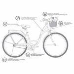 Milord Comfort bicicletta con supporto posteriore bicicletta olandese da donna 1 marcia bianco 26 pollici 0 1 Milord. Comfort bicicletta con supporto posteriore, bicicletta olandese da donna, 1 marcia, bianco, 26 pollici