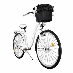 Milord Comfort bicicletta con supporto posteriore bicicletta olandese da donna 1 marcia bianco 26 pollici 0 Milord. Comfort bicicletta con supporto posteriore, bicicletta olandese da donna, 1 marcia, bianco, 26 pollici