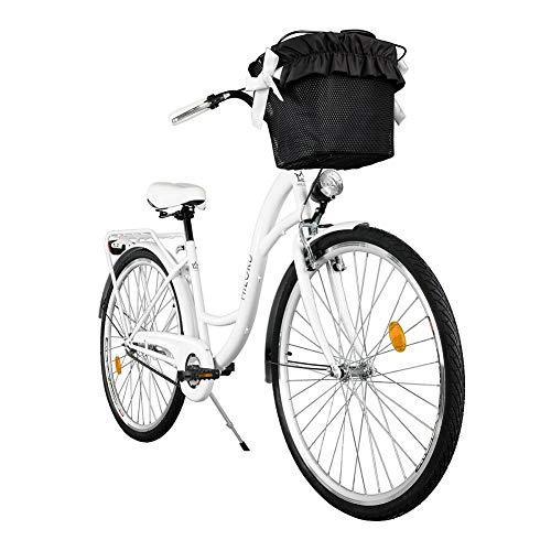 Milord Comfort bicicletta con supporto posteriore bicicletta olandese da donna 1 marcia bianco 26 pollici 0 Prodotti