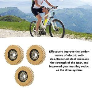 Motore per Bicicletta Elettrica, Bici in Acciaio di Facile Installazione 36T Ingranaggio 38mm Leggero 3 Pezzi in Rame per Scooter Pieghevole - immagine 6