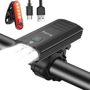 Nestling Luci per Bicicletta Impermeabili IPX6 Luci Bicicletta LED Ricaricabili USB 3000 lumens 6 modalit Luce Bici Anteriore e Posteriore Super Luminoso Luce Bici LED per Bici Strada e Montagna 0 Nestling® Luci per Bicicletta, Impermeabili IPX6 Luci Bicicletta LED Ricaricabili USB, 3000 lumens 6 modalit, Luce Bici Anteriore e Posteriore Super Luminoso Luce Bici LED per Bici Strada e Montagna