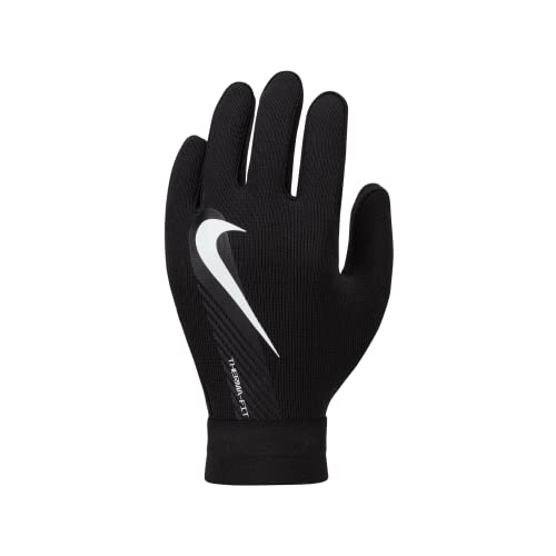 Nike Academy Therma Fit Guanti Uomo Nero Bianco S 0 Nike Academy Therma-Fit, Guanti Uomo, Nero Bianco, S