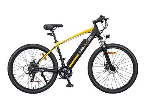 Nilox E Bike X6 National Geographic Bici Elettrica a Pedalata Assistita Motore Brushless High Speed 250W e Batteria LG 36 V 104 Ah Pneumatici da 275 x 210 e Cambio Shimano 21 Velocita 0 Nilox, E-Bike X6 National Geographic, Bici Elettrica a Pedalata Assistita, Motore Brushless High Speed 250W e Batteria LG 36 V, 10.4 Ah, Pneumatici da 27.5” x 2.10” e Cambio Shimano 21 Velocità