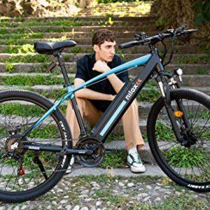 Nilox, E-Bike X6 SE, Mountain Bike con Pedalata Assistita, 90 km Autonomia, Freni a Disco Tektro, Cambio Shimano da 21 Velocità, Ruote 27.5” x 2.10”, Batteria Removibile da 36 V 13 Ah, Motore da 250 W - immagine 6