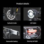 R7PRO - Mountain bike elettrica pieghevole, 20 * 4.0'' con pneumatici grassi, bici elettrica da 48 V 16 Ah, batteria rimovibile, display LCD, Shimano a 8 velocità (grigio) 19 R7PRO Mountain bike elettrica pieghevole 20 40 con pneumatici grassi bici elettrica da 48 V 16 Ah batteria rimovibile display LCD Shimano a 8 velocita grigio 0 2 R7PRO - Mountain bike elettrica pieghevole, 20 * 4.0'' con pneumatici grassi, bici elettrica da 48 V 16 Ah, batteria rimovibile, display LCD, Shimano a 8 velocità (grigio)