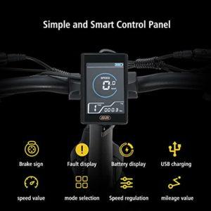 R7PRO - Mountain bike elettrica pieghevole, 20 * 4.0'' con pneumatici grassi, bici elettrica da 48 V 16 Ah, batteria rimovibile, display LCD, Shimano a 8 velocità (grigio) 14 R7PRO - Mountain bike elettrica pieghevole, 20 * 4.0'' con pneumatici grassi, bici elettrica da 48 V 16 Ah, batteria rimovibile, display LCD, Shimano a 8 velocità (grigio) - immagine 7