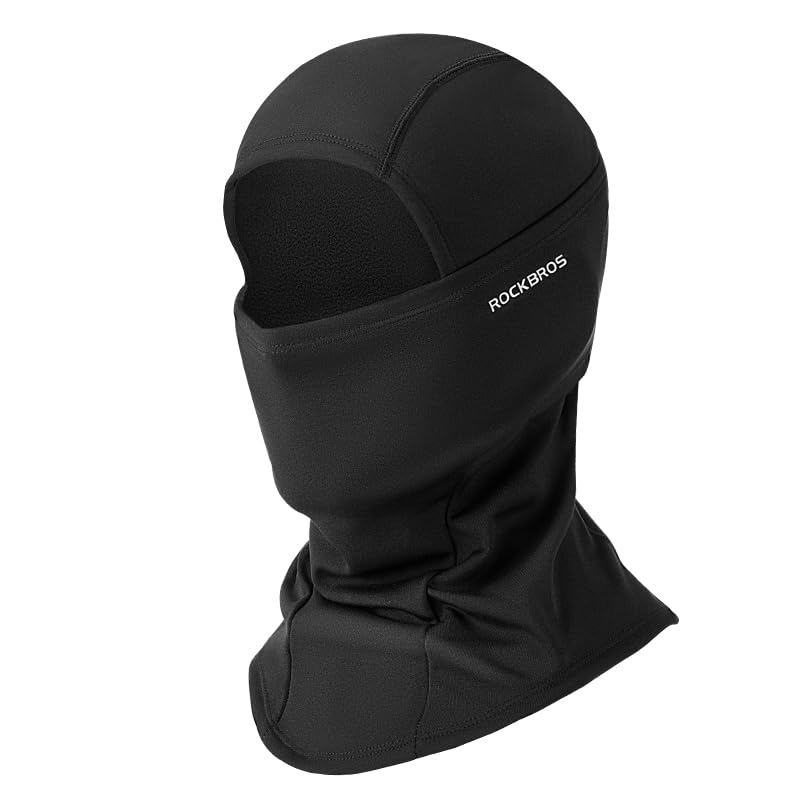 ROCKBROS-Passamontagna-Moto-Invernale-Termico-con-Pile-Balaclava-Sottocasco-Caldo-Multifunzionale-per-Ciclismo-Sci-Antivento-Traspirante-Unisex-Taglia-Unica-Logo-Riflettente-Nero-0