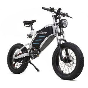 RZOGUWEX Bicycle Elettrica,Ebike Fuoristrada da 20 Pollici per Adulti con Batteria a Ioni di Litio Staccabile a 48V 25Ah, Ebici da Neve a 7 Velocità con Motore Senza Spazzole 11 RZOGUWEX Bicycle Elettrica,Ebike Fuoristrada da 20 Pollici per Adulti con Batteria a Ioni di Litio Staccabile a 48V 25Ah, Ebici da Neve a 7 Velocità con Motore Senza Spazzole - immagine 4