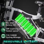 RZOGUWEX Bicycle Elettrica,Ebike Fuoristrada da 20 Pollici per Adulti con Batteria a Ioni di Litio Staccabile a 48V 25Ah, Ebici da Neve a 7 Velocità con Motore Senza Spazzole 19 RZOGUWEX Bicycle ElettricaEbike Fuoristrada da 20 Pollici per Adulti con Batteria a Ioni di Litio Staccabile a 48V 25Ah Ebici da Neve a 7 Velocita con Motore Senza Spazzole 0 2 RZOGUWEX Bicycle Elettrica,Ebike Fuoristrada da 20 Pollici per Adulti con Batteria a Ioni di Litio Staccabile a 48V 25Ah, Ebici da Neve a 7 Velocità con Motore Senza Spazzole