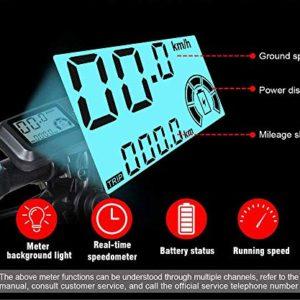 SAMEBIKE Bicicletta Elettrica per Adulti 20'',Pieghevole Bici con Pedalata Assistita,City E-bike Unisex Adulto Batteria Rimovibile 48V10.4AH,Bici per Shimano 7 Velocità Uomo/Donna, 20lvxd30-nero - immagine 4