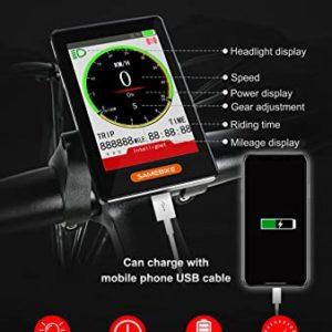 SAMEBIKE Bici Elettriche Biciclette Elettriche 48V 10.4AH 26 Pollici Mountain bike elettriche pieghevoli con display LCD a colori SHIMANO 21 Velocità per Adulti (LO26-bianco) 8 SAMEBIKE Bici Elettriche Biciclette Elettriche 48V 10.4AH 26 Pollici Mountain bike elettriche pieghevoli con display LCD a colori SHIMANO 21 Velocità per Adulti (LO26-bianco) - immagine 3